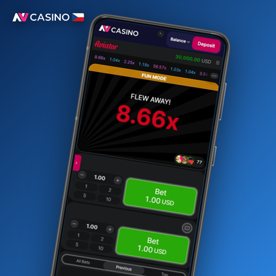 Auto-cashout v Aviatoru NV Casino nastaví cílový multiplikátor a výhru vybere automaticky