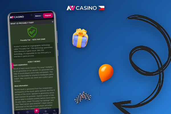Hráč zadává vlastní client seed pro ověřitelný výsledek kola Aviatoru v NV Casino