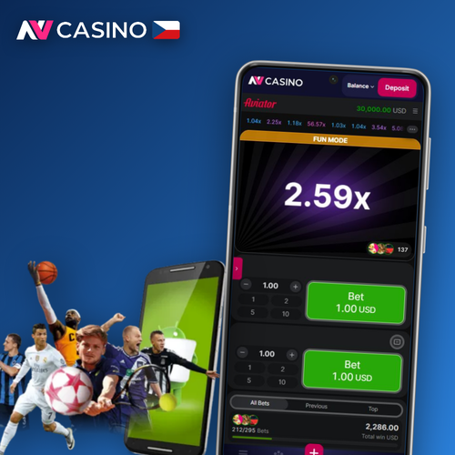 Crash hra Aviator v NV Casino – letadélko stoupá po křivce multiplikátoru