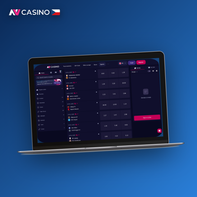 Stabilní live casino NV Casino na PC – plynulý přenos obrazu se živým krupiérem