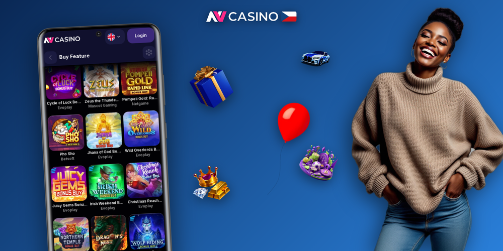 Mobilní aplikace NV Casino na telefonu i tabletu s knihovnou slotů a live sázením