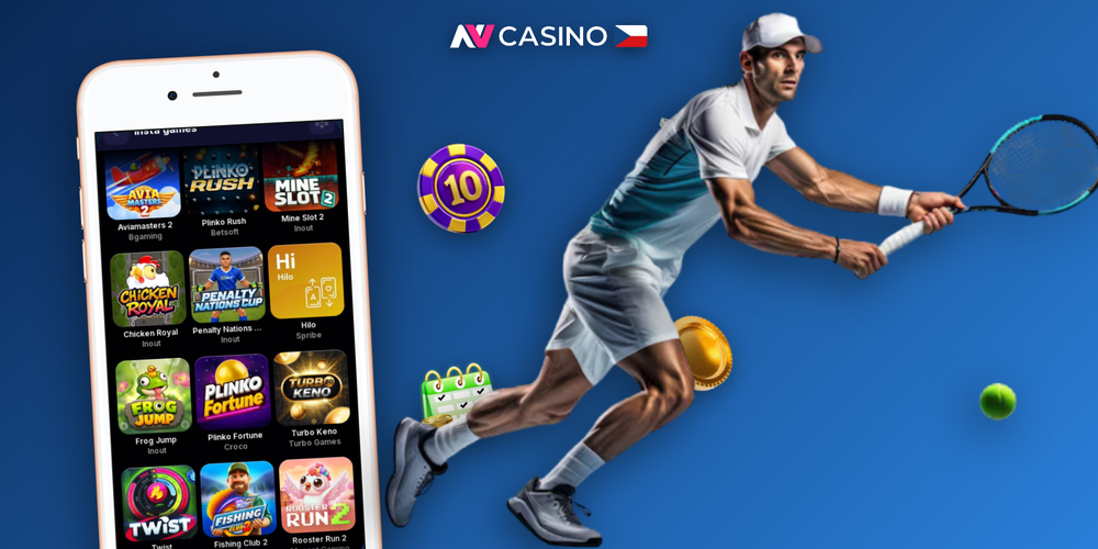 Koláž herních kategorií NV Casino — sloty, ruleta, blackjack a jackpoty na jednom místě
