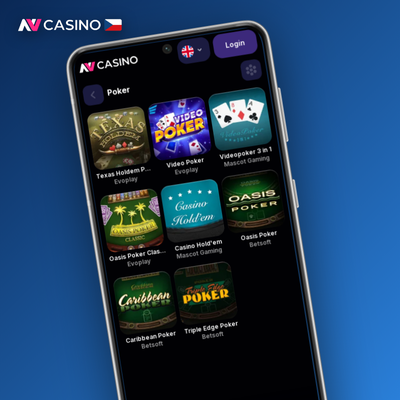 Stylizovaný uvítací balíček NV Casino s mincemi a symboly slotů pro nové hráče