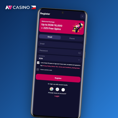 Rychlé přihlášení přes Google účet do NV Casino bez nutnosti vyplňovat registrační formulář