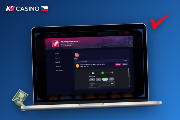 Zadejte promo kód v pokladně NV Casino a aktivujte uvítací bonus