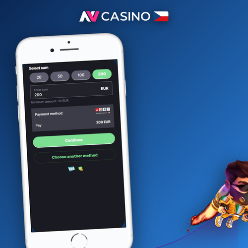 NV Casino vklad od 10 EUR s ikonami karet, e-peněženek a kryptoměn